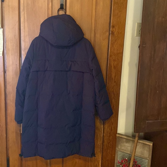 NWOT DKNY Womens Down Puffer Long Coat L $250 - Picture 2 of 4